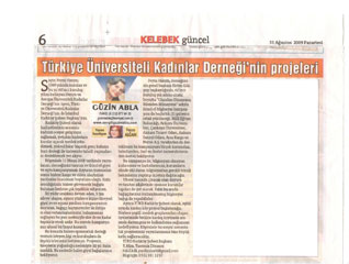 31 Austos 2009 gn yaymlanan Hrriyet Gazetesi Kelebek ekinde TKD Kadky ubesi hakknda 2. bir haber daha yaymlatlmtr.